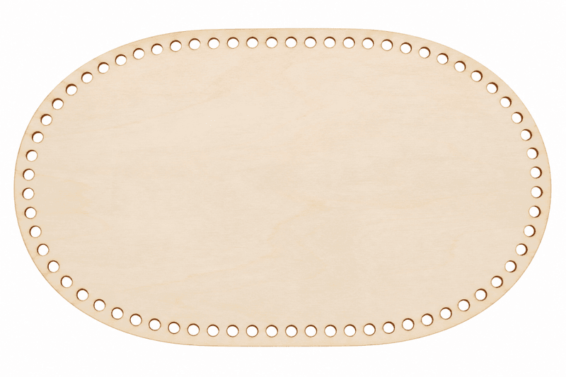 Oval bunn i finer 45x30 cm  – til kurver og oppbevaring