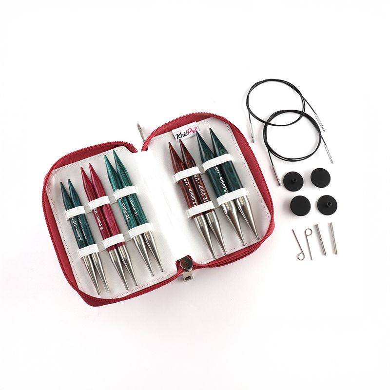 KnitPro Dreamz Chunky – Utskiftbare rundpinner 8–15 mm | Sett