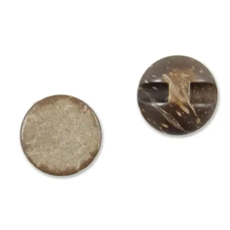 Treknapp 12 mm mørk