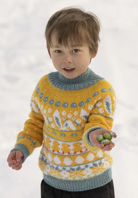 Hovedbilde Påskestemning genser i Viking Sportsragg | Strikkepakke