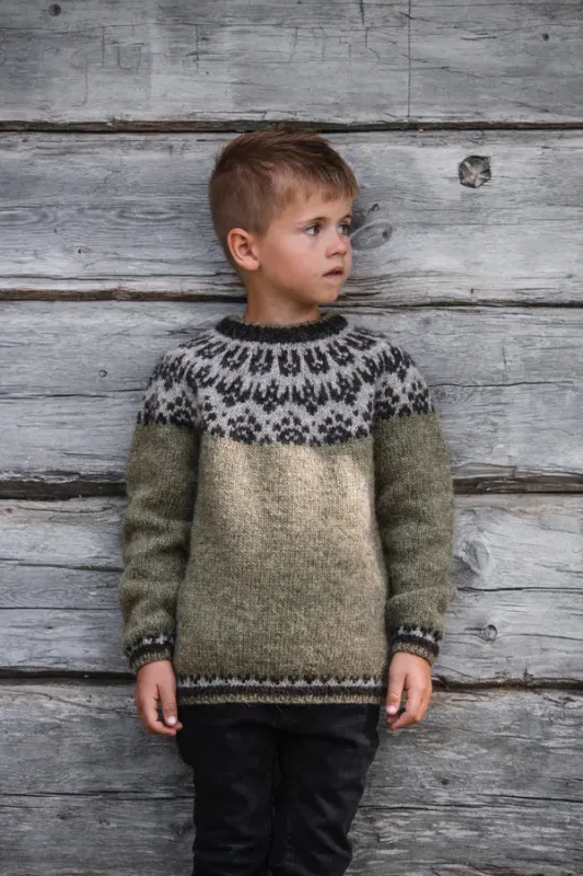 Slóðir genser i Lettlopi | Strikkepakke