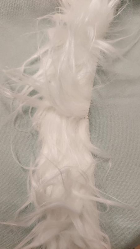 Fluffy faux pelsstripe