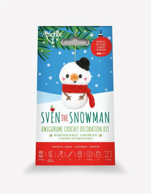Sven the Snowman | Amigurumi | Heklepakke