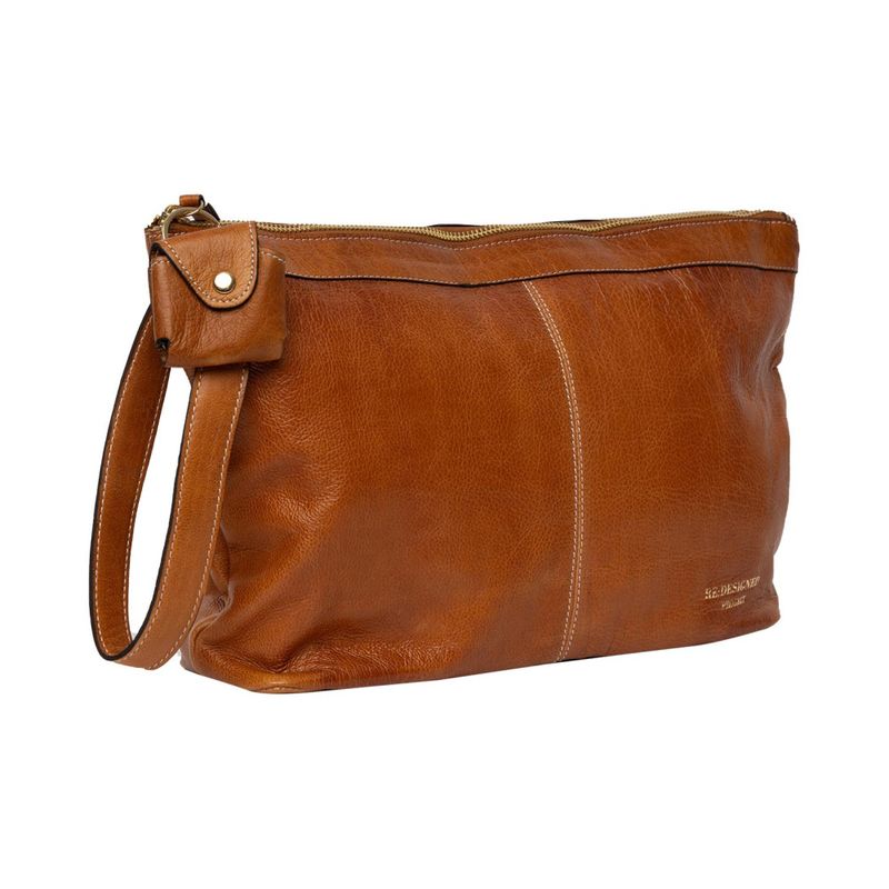 Project 13 - Eksklusiv prosjektveske i skinn -Burned Tan/Gold