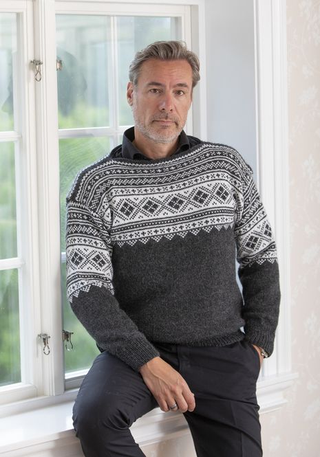 Hovedbilde Siggor-genser i Alpaca Storm | Strikkepakke