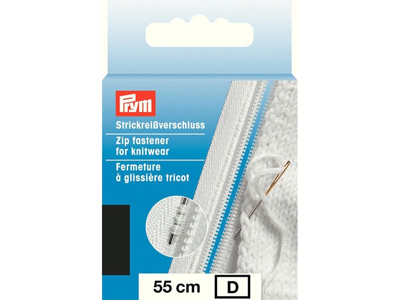 Prym glidelås til strikketøy 55 cm -ass. farger  (utgår ingen returrett)