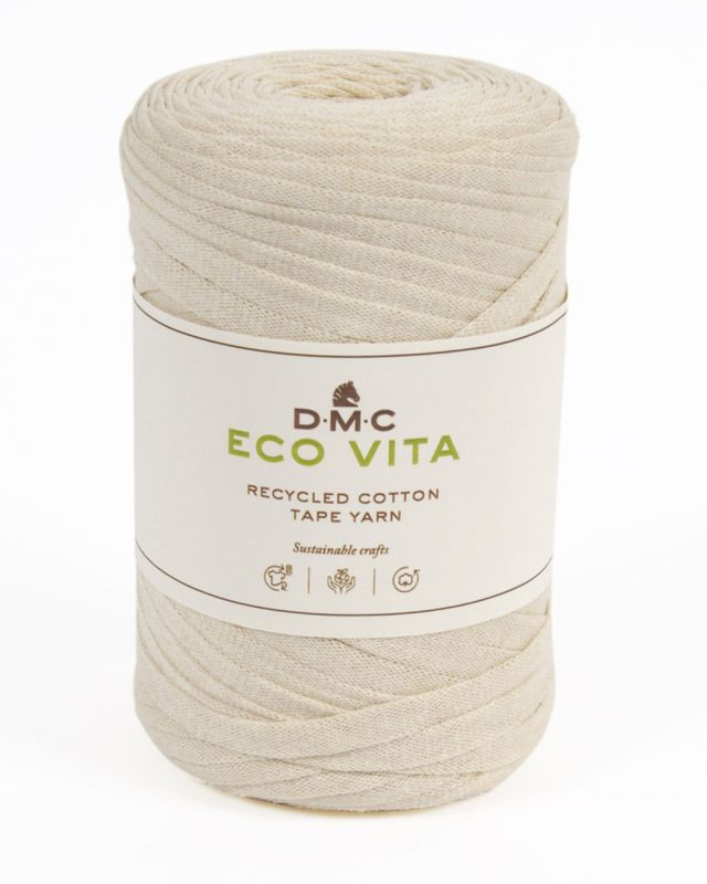 Eco Vita Tape Yarn -resirkulert bomull 250 gram