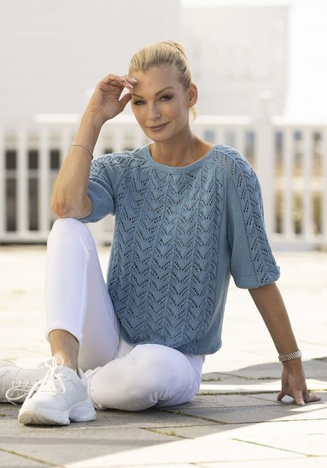 Hovedbilde Toja-genser med kort erme i Bambino | Strikkepakke